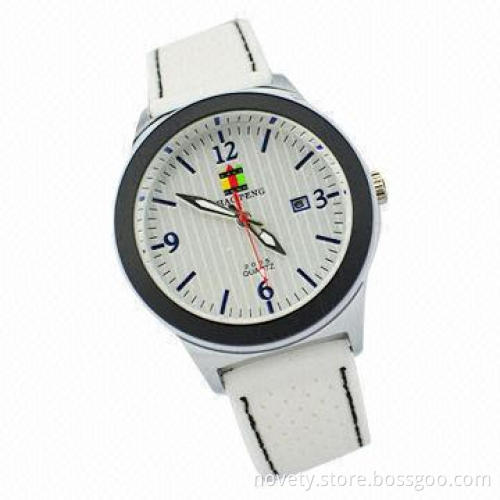 Watch with Zinc Alloy Shell/Silicone Band, High-grade Corrosion Resistant Surface